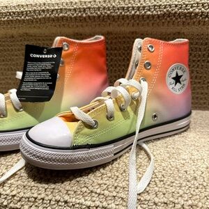 Converse size 3 rainbow shoes chucks